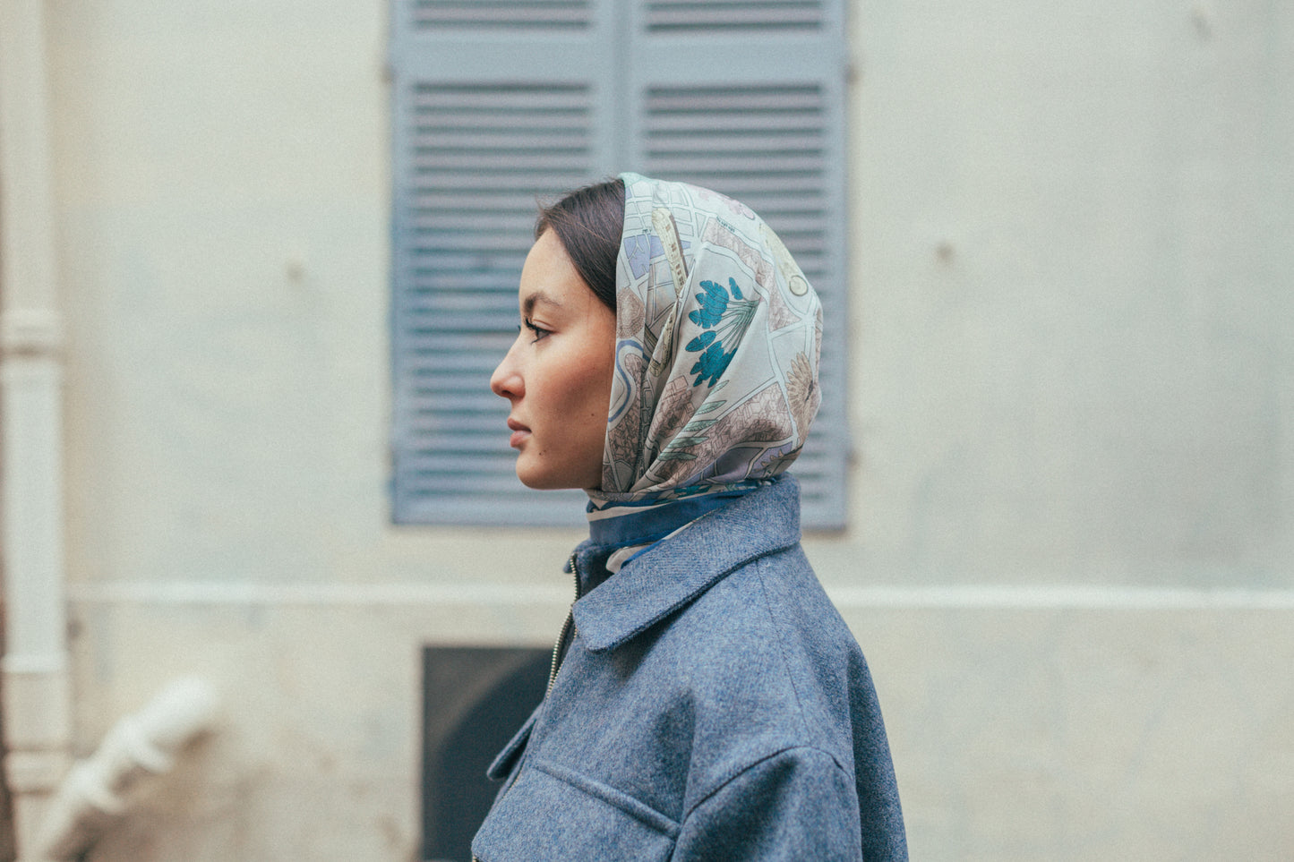 Scarf Saigon Map 2023 Blue