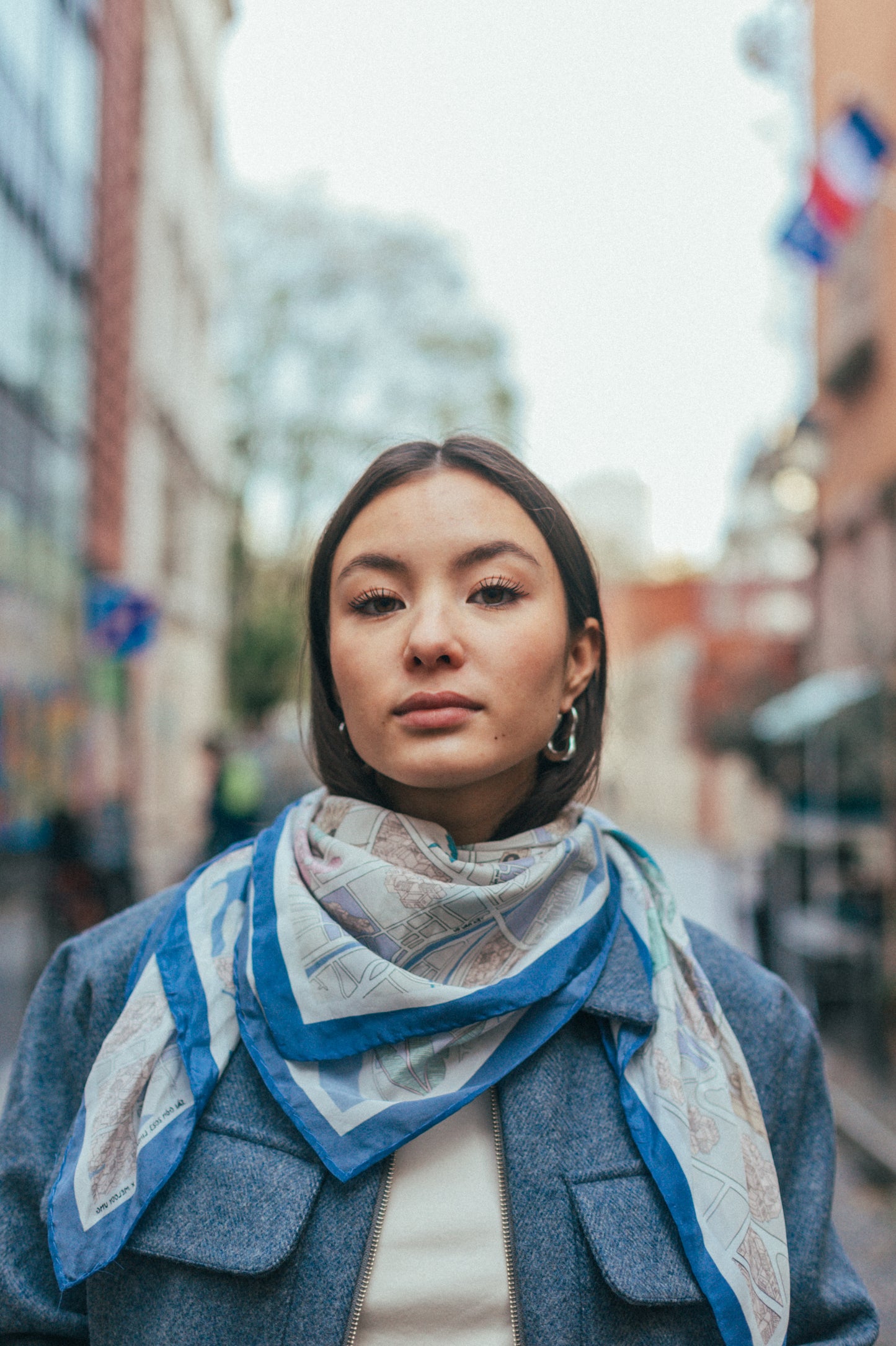 Scarf Saigon Map 2023 Blue
